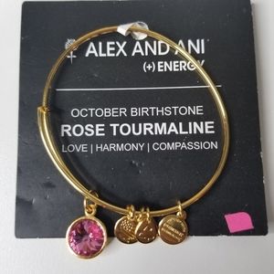 NWT Alex and Ani Bracelet Rose Tourmaline